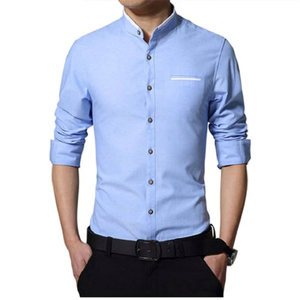 Men's Fashion Premium Quality 100% Cotton OEM Service Long Sleeve Solid Color Dress <b>Shirt</b> Business Men Formal <b>Office</b> <b>Shirt</b> - Product Image 4