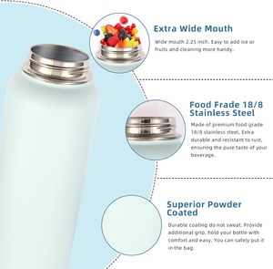 For BPA Free Sample Factory Wholesale Travel Sports Vacuum Insulate Stainless Steel <b>Custom</b> <b>Water</b> <b>Bottle</b> Hiking Hydration - Product Image 3