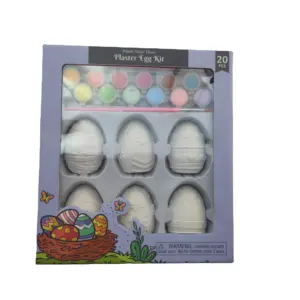 Overschilderbare Eieren Houden Van Decoratie Voor Pasen Een Geschenk Dat Kinderen Op Maat Gemaakte Keramische Paasmanden Easter Drop Box