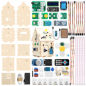Kit DIY de Casa Inteligente para <span class=keywords><strong>Arduino</strong></span>, Kit de Robô para Projetos de Automação, Kit de Aprendizado em Casa de Madeira - Product Image 5