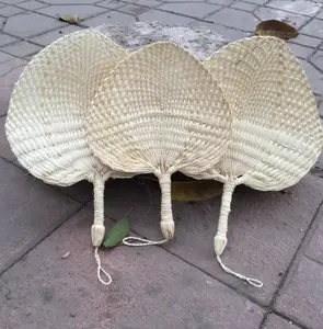 Y-Z küçük cattail yaprak fan dokuma vintage yaz kürek ahşap el fanlar malzemeleri ev dekor