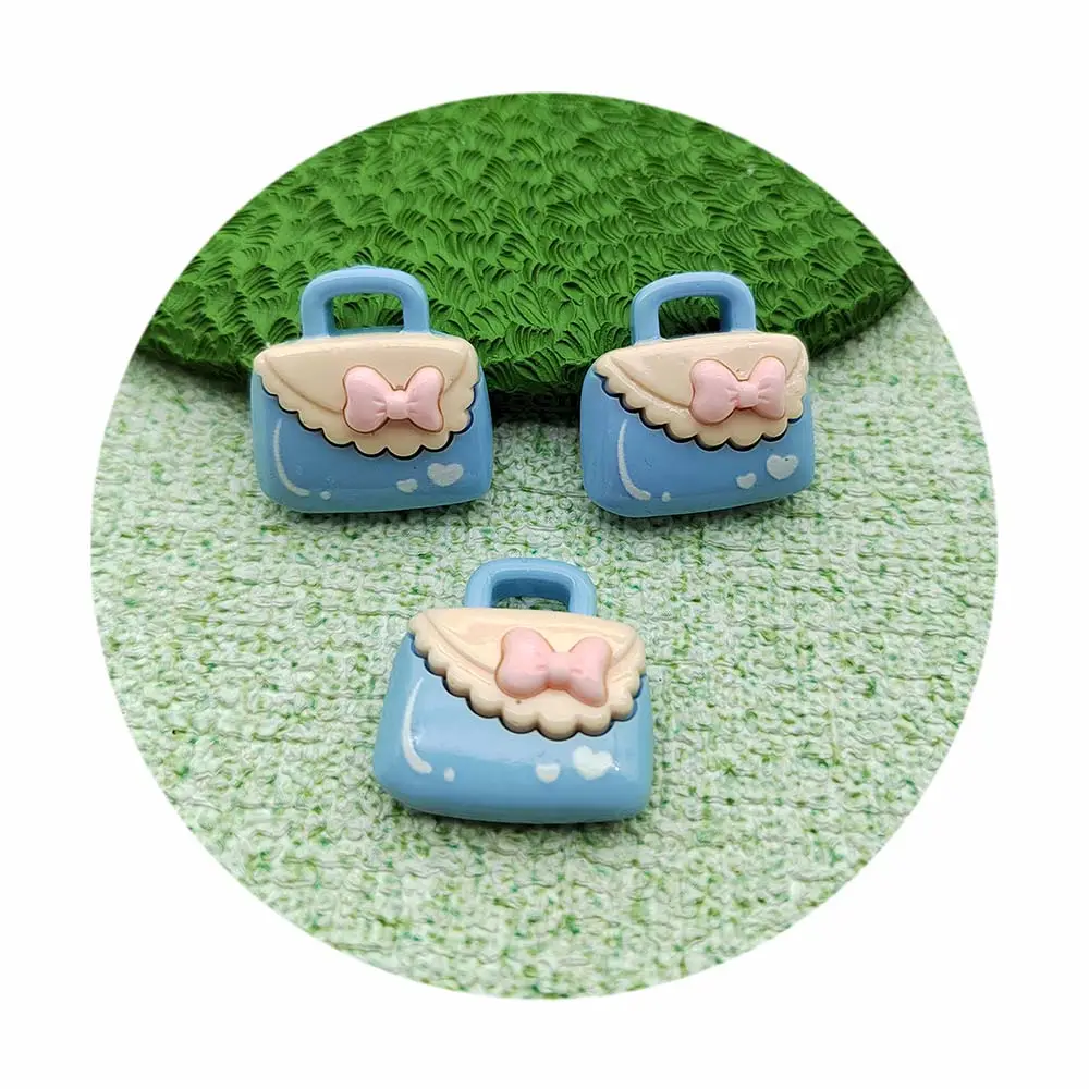 100 pezzo di Mini casa delle bambole con retro piatto in resina artigianale in miniatura tazza da caffè da disegno borsa artigianale per la creazione di gioielli