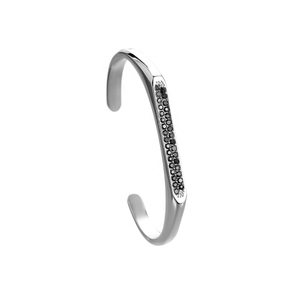 Fashion Festival Gift Stainless Steel Unisex Elegant Dainty Light Luxury Open <strong>Bracelet</strong> Jewelry Wholesale C-<strong>Type</strong> Zircon <strong>Bangle</strong> - Product Image 5