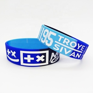 Ink Injected Print geprägtes Glühen Benutzer definiertes Logo Buntes Gummi armband geprägte Füllung <span class=keywords><strong>Rainbow</strong></span> Seg Silikon armband - Product Image 2