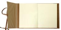Handgefertigtes Nachfüllbares A5 Leder-Notizbuch - Vintage Hardcover Reisetagebuch & Umweltfreundliches Tagebuch (100 Blatt)