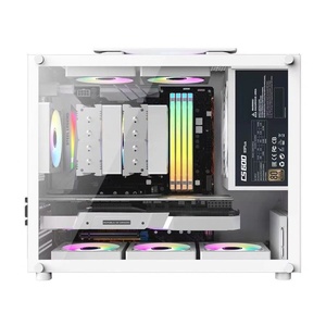 <span class=keywords><strong>Cross</strong></span> Border Conveniente Mini MATX Gaming Desktop Case Vidrio templado Handheld Torre pequeña ATX Factor de forma Nuevo producto - Product Image 3
