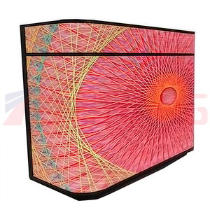 U hình công ty triển lãm phía trước bàn <span class=keywords><strong>LED</strong></span> hiển thị video tường quảng cáo thương mại bảng <span class=keywords><strong>LED</strong></span> màn hình hiển thị với bánh xe - Product Image 1