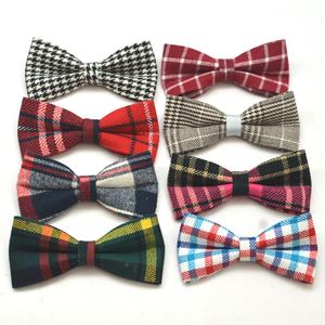 JXANRYS Pequeño Gato Perro Poliéster <span class=keywords><strong>Collar</strong></span> <span class=keywords><strong>Polka</strong></span> <span class=keywords><strong>Dot</strong></span> Serie Mariposa Nudo Pajarita Flor Usable Plaid Pet Series Patrón Sólido - Product Image 2