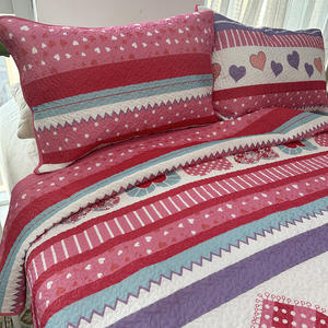 Cubrecamas Infantiles de Algodón 100% con Estampado de Color Rosa, Cubrecama <span class=keywords><strong>Infantil</strong></span>, Juego de Edredón para Habitación <span class=keywords><strong>Infantil</strong></span> - Product Image 3