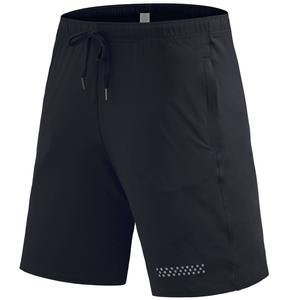 Short solide d'été décontracté avec cordon de serrage pour hommes pantalon de survêtement élastique à séchage rapide entraînement de basket-ball de fitness en plein air tissé - Product Image 3