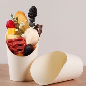 Vasos Desechables Personalizados para Papas Fritas, Vasos para Helado y Vasos para Waffles de Huevo, Empaque para Llevar de Papel Kraft - Product Image 5