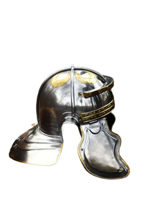 Casco Metálico Plateado/Dorado de Alta Calidad Inspirado en la Roma Antigua, Adorno Decorativo para Disfraces, Accesorios de Fotografía, Temas Históricos - Product Image 3