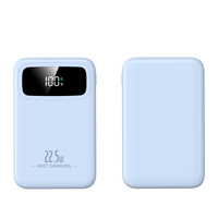 Nouvelle batterie externe légère 10000 mAh 22,5 W à charge rapide avec affichage numérique LED et double sortie USB Type-C – Chargeur portable