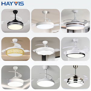 Nhà Máy Giá Trong Nhà Trang Trí Hộ Gia Đình Phòng Khách Vòng Sắt + ABS Điều Khiển Từ Xa Thay Đổi Độ Sáng LED Quạt Trần Với Ánh Sáng - Product Image 6