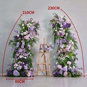 El Nuevo Arco de Cuerno Estilo Campestre Monet se Utiliza para Decoración de Bodas al Aire Libre con Flores Artificiales. - Product Image 4