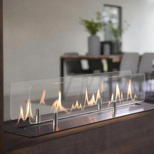 Chimenea Moderna <span class=keywords><strong>de</strong></span> Bioetanol <span class=keywords><strong>de</strong></span> Acero <span class=keywords><strong>de</strong></span> 36 Pulgadas en Oferta, con Inserto <span class=keywords><strong>para</strong></span> Instalación en Interiores, <span class=keywords><strong>para</strong></span> Sala <span class=keywords><strong>de</strong></span> Estar u Hotel - Product Image 5