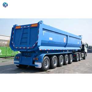 Semirremolque de Carga con Volquete para Transporte de Piedra, de 3/<span class=keywords><strong>4</strong></span>/5 <span class=keywords><strong>Ejes</strong></span>, 40, 60 y 70 Toneladas - Product Image 1