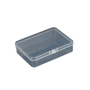 Rectangular Transparent PP Plastic Storage Box With Lid Small Desktop Organizer For Jewelry Socks Remote Control Shoes Underwear - Product Image 5