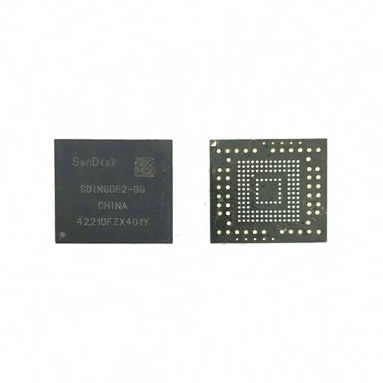 Sdin8de2 بطاقة فلاش 8G-Byte 3.3 فولت جزءا لا يتجزأ من Mmc بغا Alt Sdin8de2-8G-1210A Ic رقاقة Sdin8de2-8G