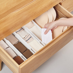 Creative Drawer Organizer Foldable Plastic <strong>Storage</strong> <strong>Box</strong> for Clothes Bra Socks <strong>Tie</strong> - Product Image 1