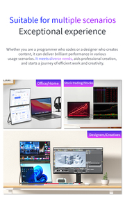 Sibolan 15.6-Inch Kim Loại Dual-Màn Hình 1080P Màn Hình Di Động Với Mini <span class=keywords><strong>HD</strong></span> Giao Diện TYPE-C Văn Phòng Trung Màn Hình - Product Image 6