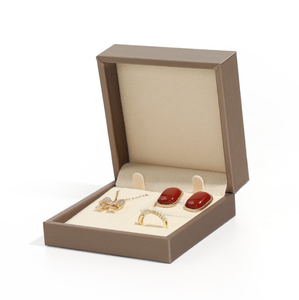 Juego de 3 cajas de joyería multifuncionales en oferta, caja de cuero PU, caja para boda - Product Image 4
