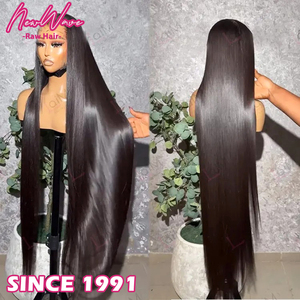 Parrucca Frontale in Pizzo HD 13x4 Senza Colla, 30-32 Pollici, Capelli Umani Vergini Vietnamiti Lisci Neri per Donne, Super Double Drawn Senza Grovigli - Product Image 3