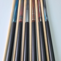 Queues de billard Jassinry 58 pouces + 13mm taille de pointe en bois d'érable broche radiale en cuir enveloppes queues de billard de piscine pour bâtons américains