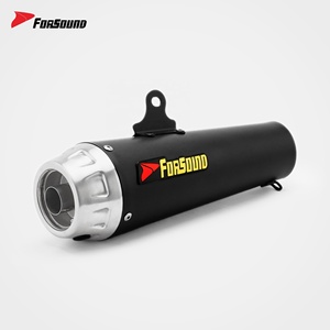 Forsound Factory <span class=keywords><strong>Prix</strong></span> de gros <span class=keywords><strong>KTM</strong></span> Duke390 RC390 Silencieux d'échappement de course style flèche en acier inoxydable noir 2018 2021 - Product Image 2