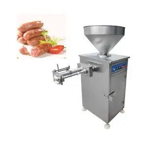 Electric High Capacity Vacuum filler russian Sausage Stuffer Linker Sausage Tying Machine Meat Quantitative Filling Machine