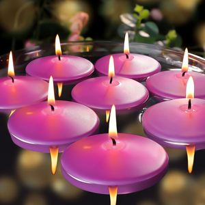 3 Inch 7 to 8 Hours Burning Floating <b>Wax</b> <b>Candles</b> Smokeless Dripless Discs for Birthday Proposal Graduation Ceremony Party Decor - Product Image 1