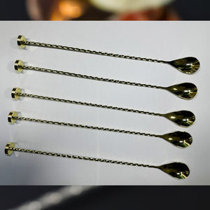 ช้อนผสมสแตนเลส18/8 12นิ้วแบบเกลียวมอร์ฟีนดีไซน์สำหรับบาร์เทนเดอร์วิสกี้ค็อกเทลเชคเกอร์ช้อนบาร์เครื่องมือ - Product Image 6