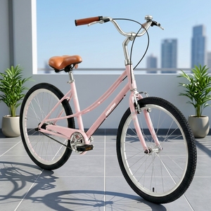 Vélo de ville urbain 24 pouces à vitesse unique pour femme, style <span class=keywords><strong>vintage</strong></span>, livraison rapide, directement de l'usine - Product Image 6