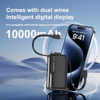 Chargeur sans fil TDX TW4 avec charge magnétique rapide, affichage numérique, sortie 15W et 20W, entrée Type-C, support de batterie Li-polymère