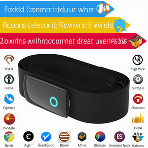 Fitcare <span class=keywords><strong>ECG</strong></span> hartslagmeter borstband oplaadbaar ANT+ draadloze trainingszone-indicatie TPE materiaal waterdicht - Product Image 5