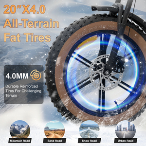 จักรยานไฟฟ้า Jansno X70 รุ่น 250w แบตเตอรี่คู่ 37Ah ยางขนาด 20 นิ้ว จักรยานไฟฟ้าสำหรับผู้ใหญ่ในเมือง มีสินค้าในคลังสินค้า EU USA UK - Product Image 4