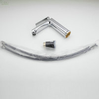 Robinet mitigeur de lavabo de salle de bain moderne en alliage de zinc, monotrou, monocommande, avec cartouche céramique, à poser sur le plan