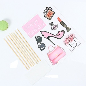 Perfume <span class=keywords><strong>de</strong></span> alta tacones DIY Cupcake Topper dama <span class=keywords><strong>pastel</strong></span> banderas niños cumpleaños <span class=keywords><strong>boda</strong></span> <span class=keywords><strong>de</strong></span> novia fiesta <span class=keywords><strong>de</strong></span> decoración - Product Image 4
