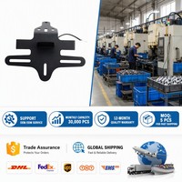 Soporte de matrícula de acero inoxidable de alta calidad para CFMOTO 450SR 450SR-S 2023-2025, eliminador de guardabarros trasero con luz LED