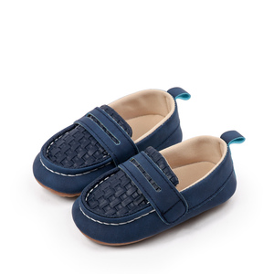 Mocassins à semelle souple pour bébés garçons - Mocassins en cuir PU antidérapants avec sangle tressée, chaussures de marche légères pour tout-petits - Product Image 5