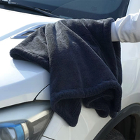 Serviette de lavage et séchage pour voiture en microfibre 1200 GSM, écologique, super absorbante, séchage rapide, double torsion, usage intensif, vente en gros