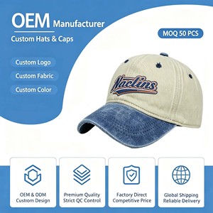 Casquette de baseball à 6 panneaux avec broderie, tissu acrylique, protection solaire toute saison, multi-styles et multi-couleurs - Product Image 1