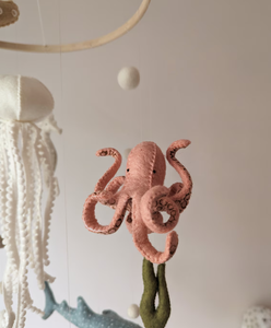 Mobile bébé océan mobile sur le thème de la mer mobile bébé <span class=keywords><strong>pépinière</strong></span> avec méduse pieuvre <span class=keywords><strong>dauphin</strong></span> lit mobile - Product Image 6