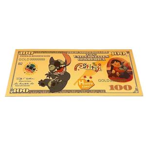 7 Nuevos Diseños de Billetes Conmemorativos de Lámina de Oro de 24K de Loli y Stitch de Animación Americana - Product Image 3
