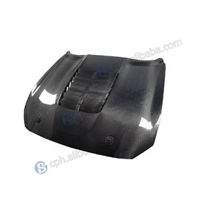 BENSNEES Capot avant personnalisé en fibre de carbone noire pour Ford <span class=keywords><strong>Mustang</strong></span> <span class=keywords><strong>GT</strong></span> GT500 2018-2023 – Amélioration du capot moteur en carbone - Product Image 4