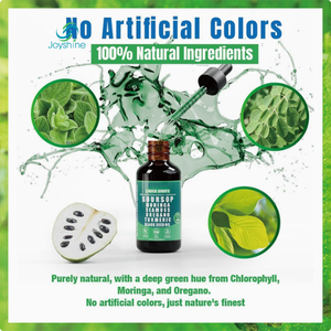 Gouttes liquides de corossol amer 10 <span class=keywords><strong>en</strong></span> 1 avec mousse marine, <span class=keywords><strong>moringa</strong></span>, curcuma, huile de nigelle, origan, ashwagandha |   2 Fl 60 Oz - Product Image 3