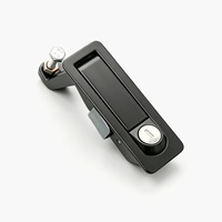 Electrical Cabinet Zinc Alloy Plane Lock Security RV Push Button Panel Lock Distribution Box Compression Lock Trigger Lever Zinc