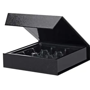 新素材のチョコレート紙箱ブラックペーパー磁気ギフトボックス