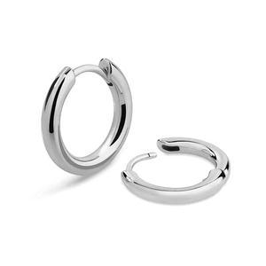 Pendientes de Aro de Plata de Ley 925 con Baño de Oro de 14K y Circonita Cúbica, Hipoalergénicos, para Hombre y Mujer - Product Image 6