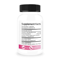 Complément Éclaircissant pour la Peau L-Glutathion Vitamine C Réglisse Amla Mûre Jus de Citron en Poudre 1500mg 120 Capsules Végétales Végétalien